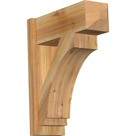 Ekena Millwork Imperial Rough Sawn Craftsman Outlooker, Western Red Cedar, 8"W x 22"D x 26"H OUT08X22X26IMP04RWR